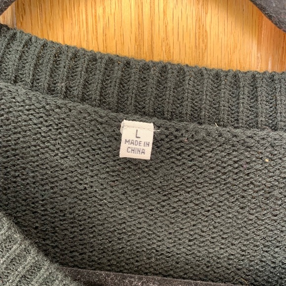 Santa Claus Christmas Tree Ho Ho Tinsel Ugly Sweater Christmas Holiday Size L - Picture 6 of 7